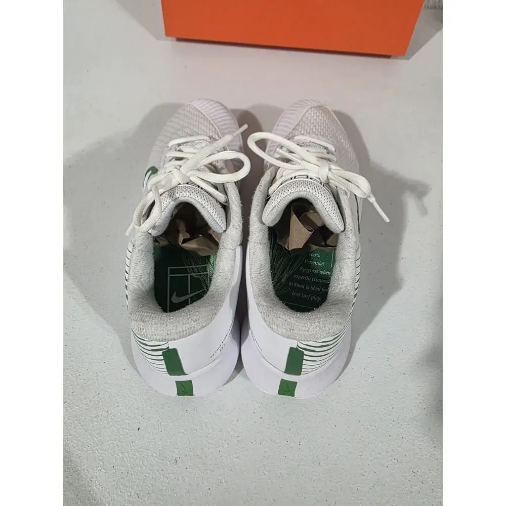 Nike Zoom Vapor Pro 2 HC Women's 10.5 White Kelly Green Tennis Shoes DR6192-102